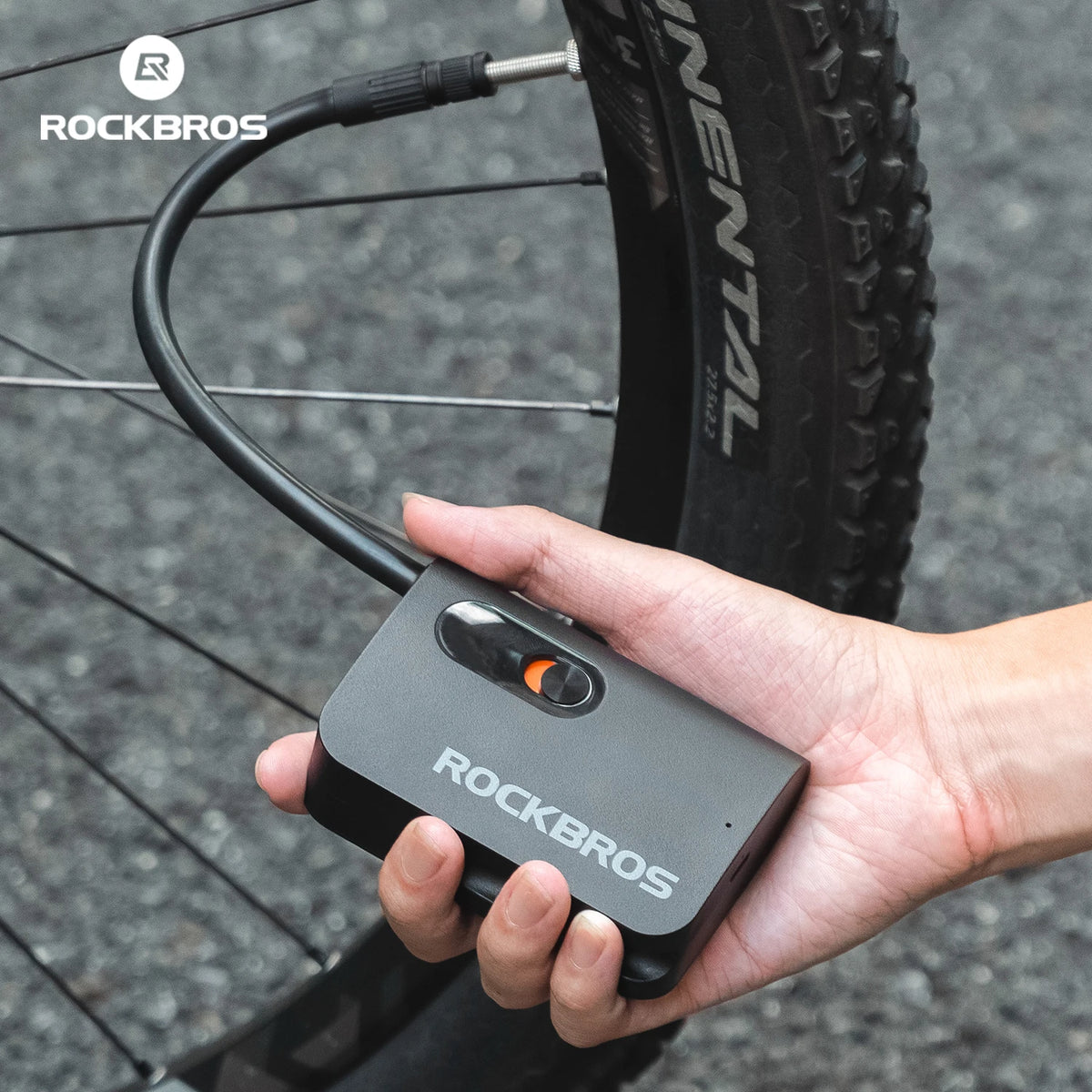 ROCKBROS elektrisk pump bärbar cykel och motorcykel luftpump