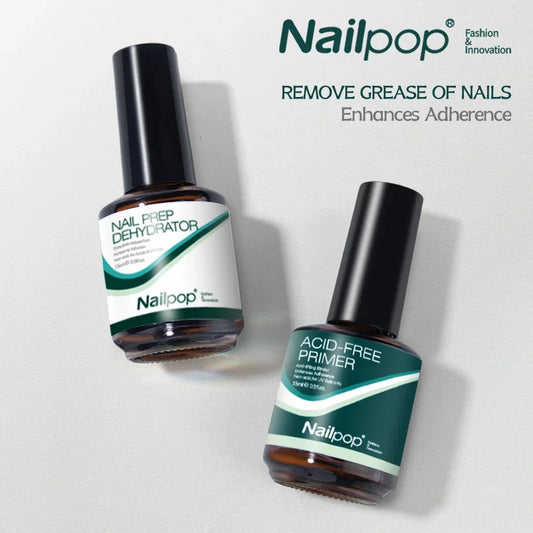 NAILPOP nagelvård för gelémanikyr – primer, dehydrator och kit