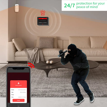 Staniot SecPanel 7" 4G WiFi Larmsystem – 5000mAh Batteri 120dB Siren Alexa Google 150 Zoner Tuya App 10 Språk CE RoHS