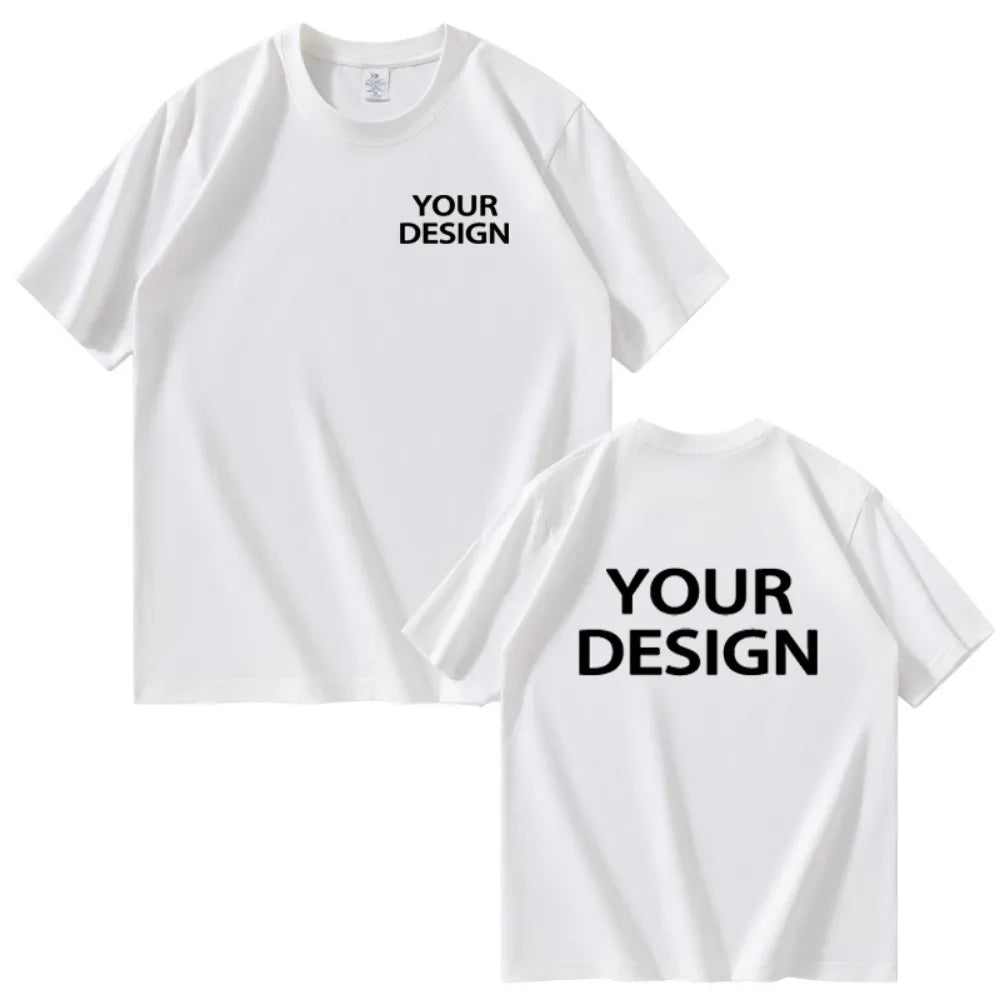 T-shirt i Bomull med Eget Tryck & Logotyp – Unisex, Lös Passform | XS–4XL