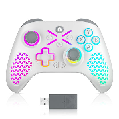 RGB Trådlös Xbox Handkontroll – Hall Effect 6-axlig Gyro Dubbel Vibration TURBO 3,5mm Xbox One/Series X|S/PC/Android