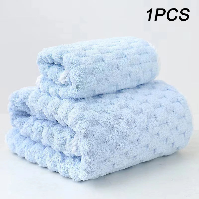Thickening High Quality Bamboo Charcoal Coral Velvet Fiber Bath Towel Super Absorbent And Quick Drying Bath Towel Bathroom Use