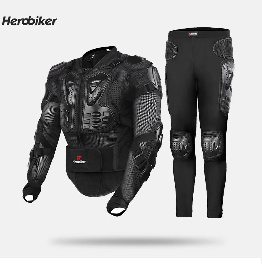 HEROBIKER Motorcycle Jacket Men Body Armor Motorcycle Armor Moto Motocross Racing Jacket Riding Motorbike Moto Protection  S-5XL