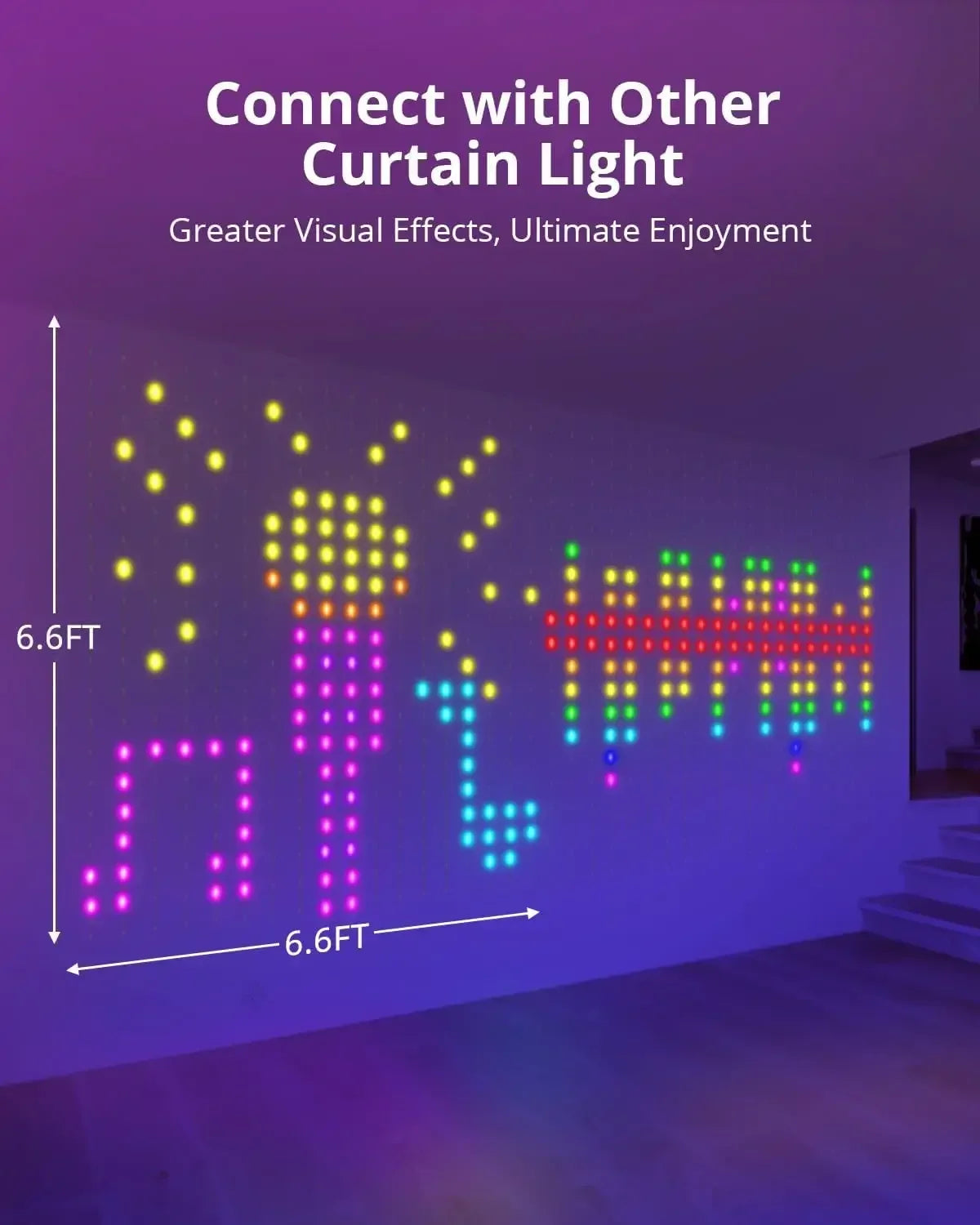 DIY LED-ljusgardin med appstyrning