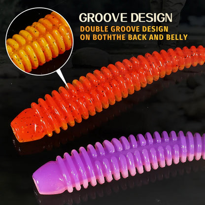 Supercontinent Impact Ring Shad Fishing Lure Soft 63mm 80mm 97mm Plastics Baits Swimbait Jigging Lure Artificial Baits