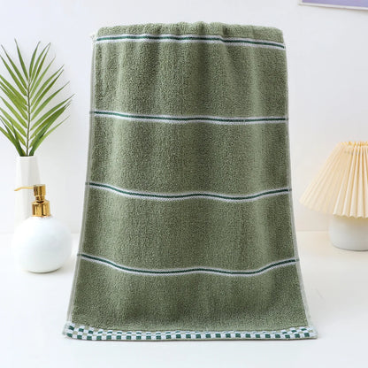 Thickened Cotton Towel with Strong Water Absorption Universal Towel for Adults and Children Solid ColorSkin Friendly Towel