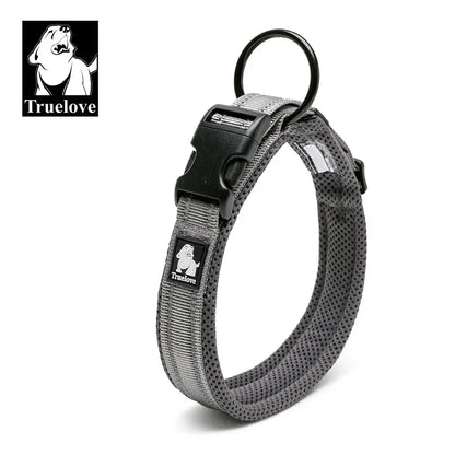 Truelove justerbart mesh-stoppat hundhalsband med 3M reflex