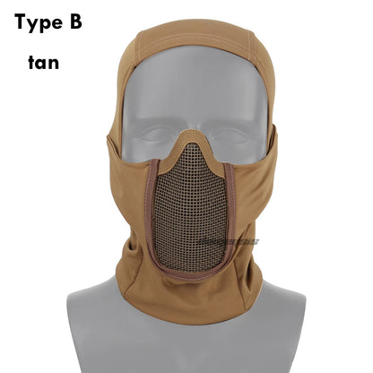 Taktisk Helmask med Stålnätsmask för Airsoft och Paintball