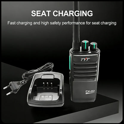 TYT MD-795 DMR Digital Walkie Talkie UHF 400-470MHz 4W/1W 64 Channels Voice Encryption Two Way Radio Long Range