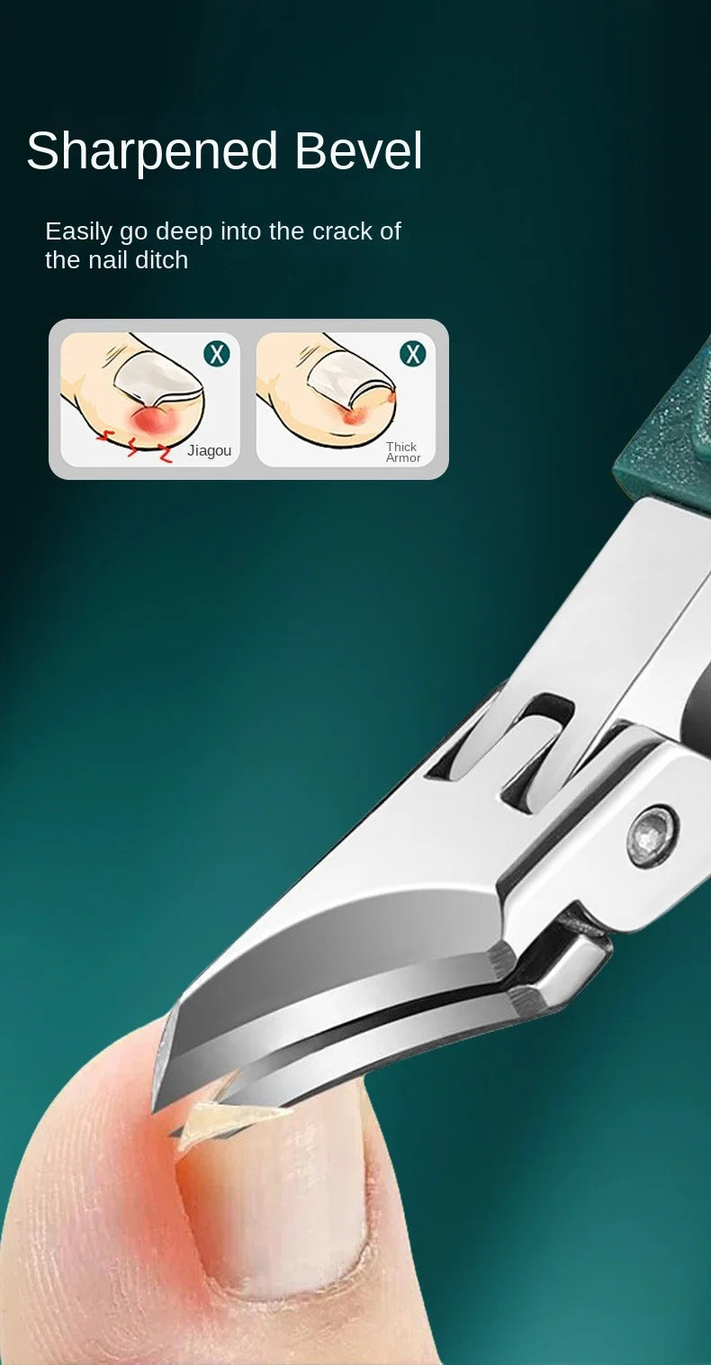 Professionell Tånagelklippare för Inväxta & Tjocka Naglar – Rostfritt Stål Podiatri Nipper, 1/2/5/10-pack