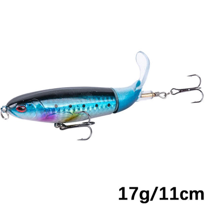 Goture Whopper Popper 10cm/11cm/14cm Topwater FIshing Lure Blowups Pike Baits Rotating Tail Fishing Tackle Crankbait Wobblers