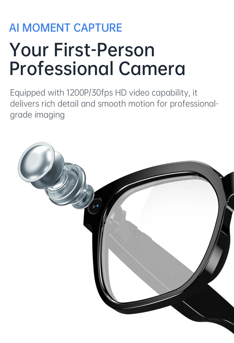 Xiaomi AI Camera Glasses Multi-functional 4K 800MP Photochromic Smart Glasses Anti-shake Shooting Tech With 290mah Large Battery