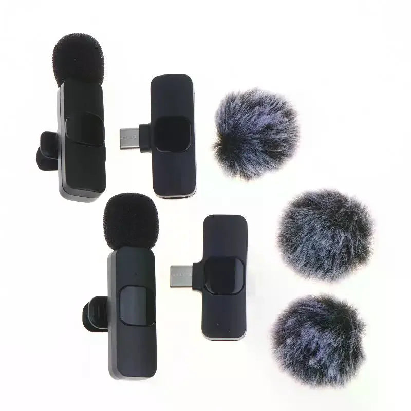 K9 Wireless  Microphone Mini Audio Video Recording Mic For Phone Android Laptop Live Gaming Mobile Phone Microphone