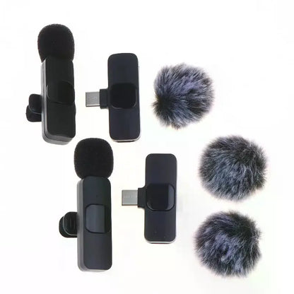 K9 Wireless  Microphone Mini Audio Video Recording Mic For Phone Android Laptop Live Gaming Mobile Phone Microphone
