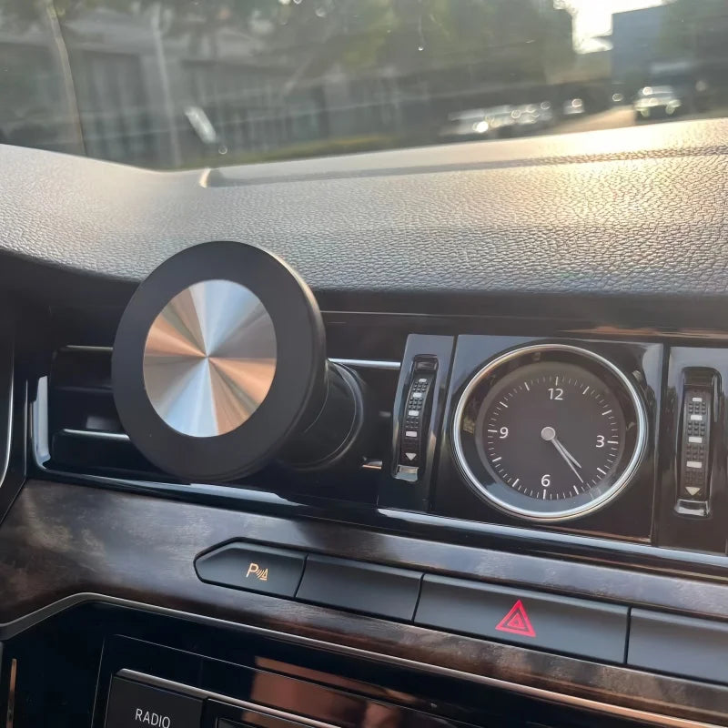 Magsafe Car Phone Holder, Strong Magnetism High-Quality Support for One-Handed Use Metal Hook Magnetic Car Phone Mount