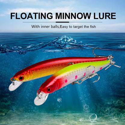 Floating Fishing Lure 8.4G 10CM Urgent Fishing Minnow Crank Lure Swinger Fishing Lure Set Processing Artificial Lure Kit