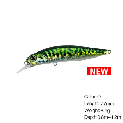 Minnow Fishing Lure Wobbler Rozante 77SP Long Cast Hover Swaying Lure Jerkbait Artificial Bait Culter 77mm/63mm Alburnus Bait
