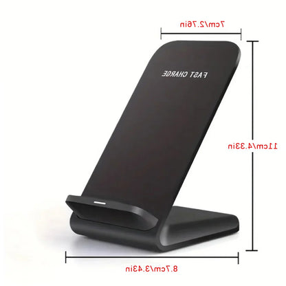 Fast Wireless Charging Stand Compatible with Samsung S24/S23/S22/S21 Ultra, iPhone 17‑12 Pro Max & Xiaomi Smartphones