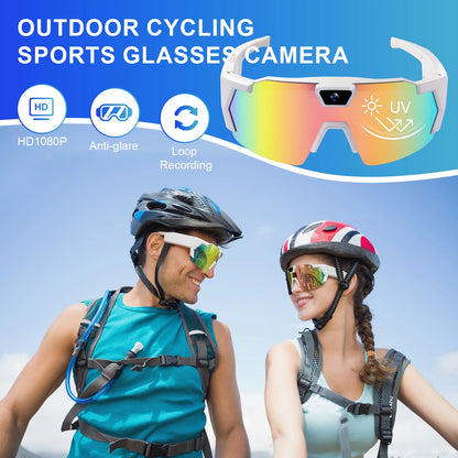 HD Smart Video Glasses Action Camera Sunglasses Wifi Glasses Sports Glasses Outdoor Bicycle Motorcycle Driver Recorder Walk Cam
