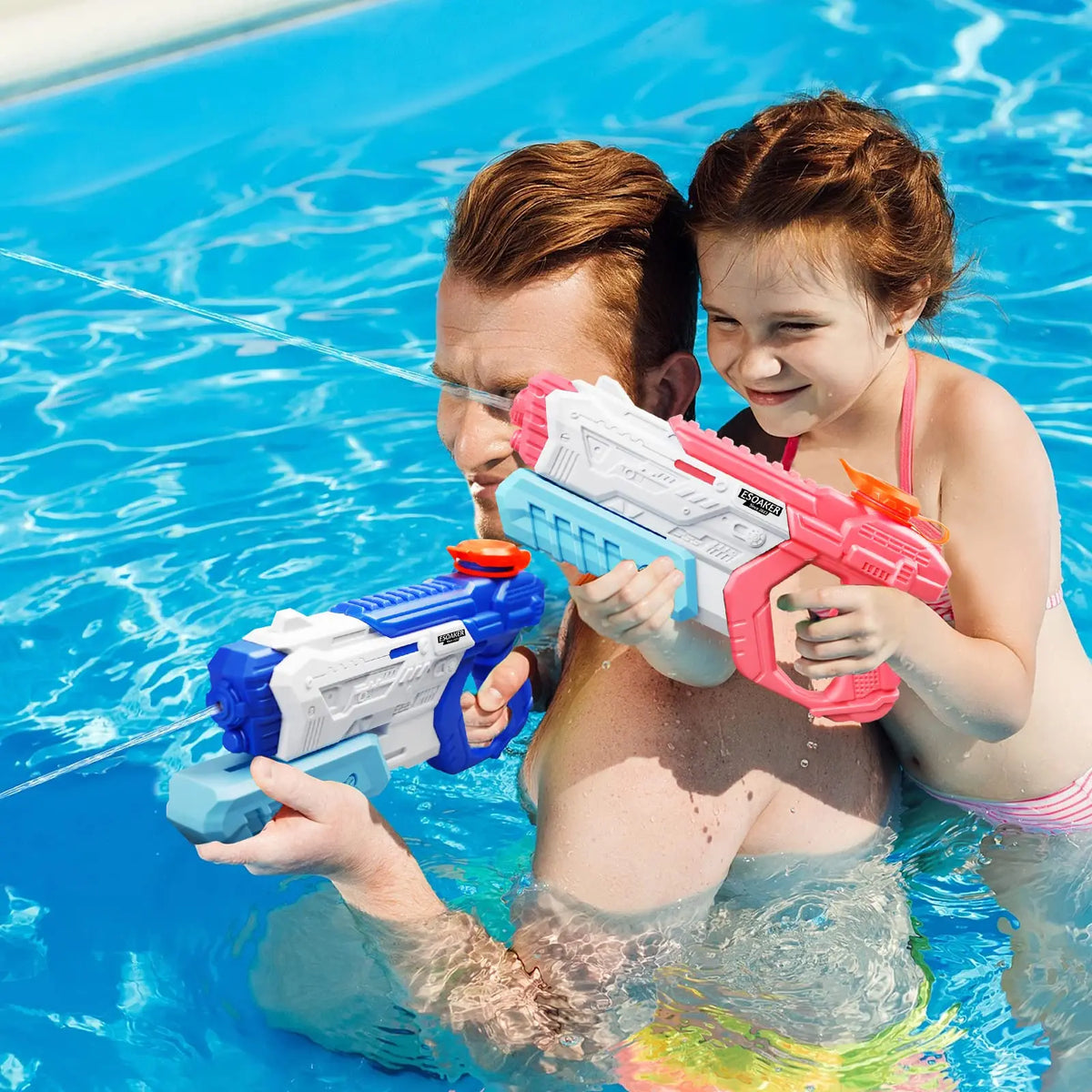 600cc vattenpistol med hög kapacitet för barn och vuxna - Vattenleksak för sommar, pool och strand