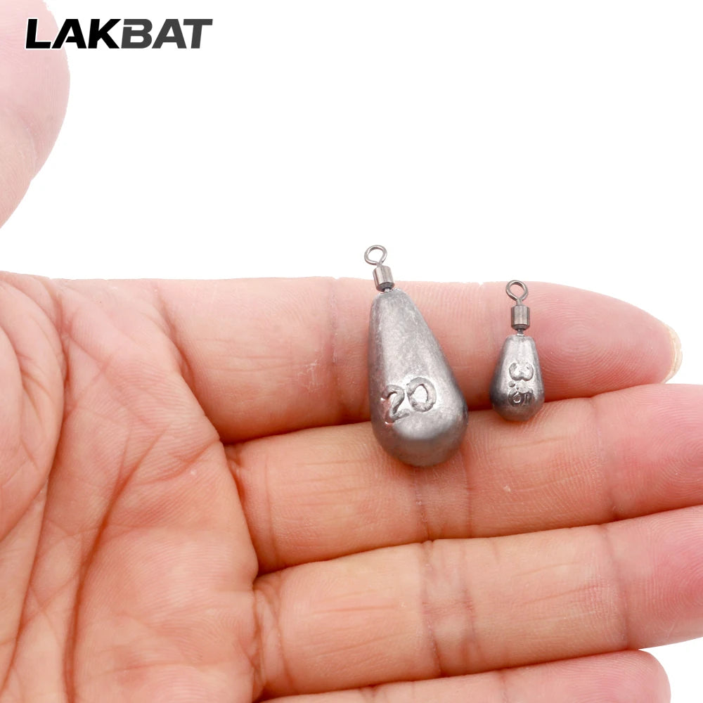Fishing Weight 10PCS 3.5g 5g 7g 10g 14g 20g Tube Bullet Quick Rod Jig Head Casting Metal Tackle Kit Pesca Tool Plumb Pendant