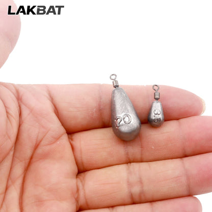 Fishing Weight 10PCS 3.5g 5g 7g 10g 14g 20g Tube Bullet Quick Rod Jig Head Casting Metal Tackle Kit Pesca Tool Plumb Pendant
