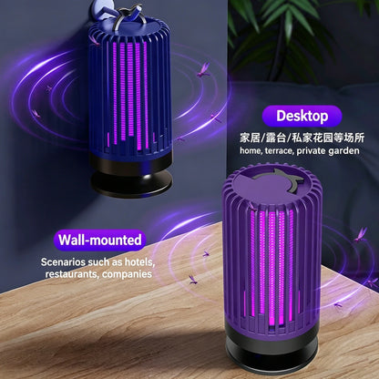 Mosquito Killer Lamp UV Light USB Anti Mosquito Trap Outdoor Electric Shock Mosquito Killer Light Use Kills Moths Wasps Gnats