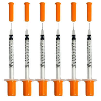 100 st 1 ml engångssprutor med 30G 8 mm / 31G 6 mm nål för husdjur