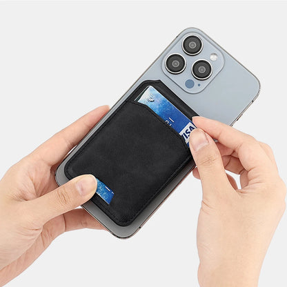 Luxury For Magsafe Magnetic Leather Wallet Holder Case For iPhone 16 15 14 13 12 Pro Max Card Holder Phone Bag Cover Accessories