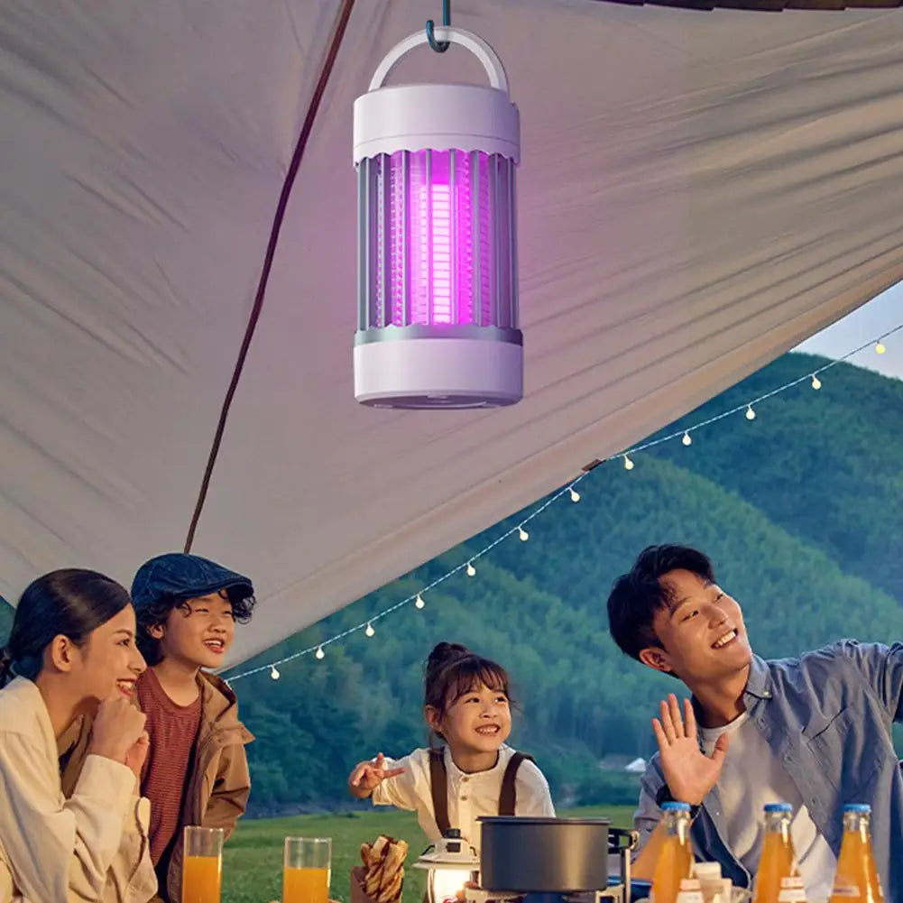 Electric Shock Mosquito Killer Lamp UV Light USB Anti Mosquito Trap For Bedroom Outdoor Camping Use Kills Moths Wasps Gnats