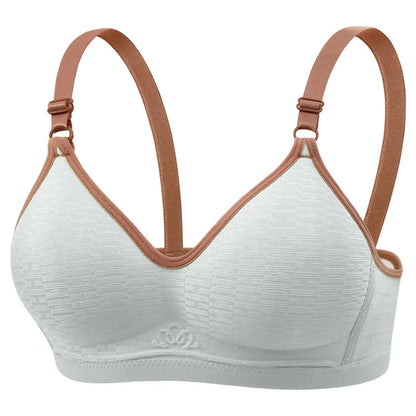 Close-fitting Wireless Deep V Bra Shockproof Anti-sagging Brassiere for Women Thin Lingerie Push Up Underwear Girls Ladies