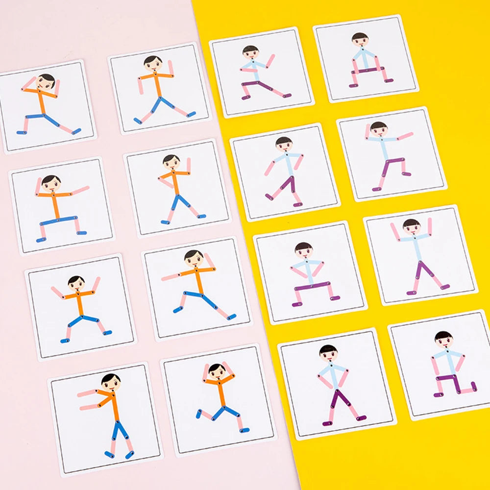 Montessori Material DIY Pussel Leksaker Brädor Pedagogiskt Spel Tidigt Lärande Leksak
