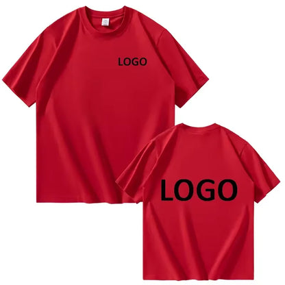 Eget tryck & logotyp, kortärmad t-shirt i bomull, reklamkläder & profilprodukter