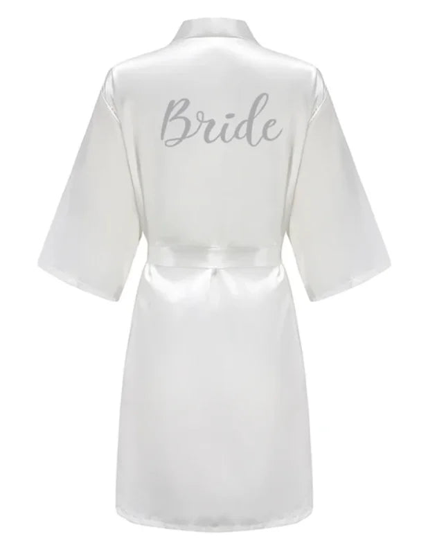 Satin Silk Robes Plus Size Wedding Bathrobe Bride Bridesmaid Mother Maid of Honor Gown Women Clothing Sleepwear Navy Blue