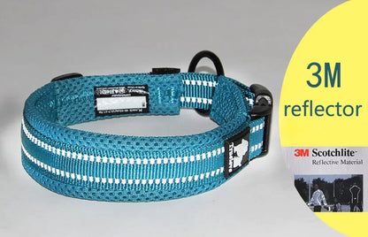 Truelove justerbart mesh-stoppat hundhalsband med 3M reflex