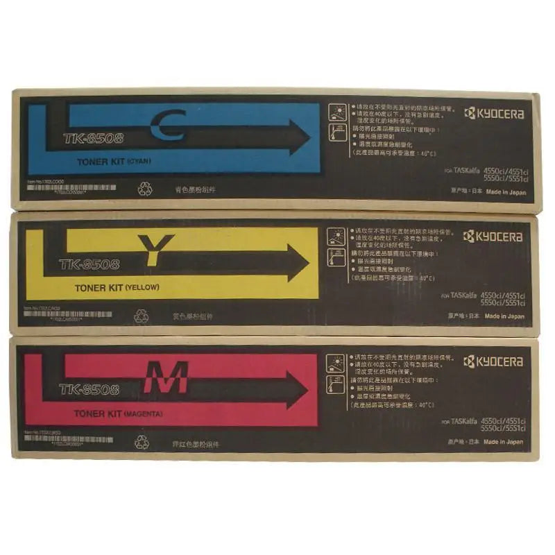 Kompatibel färgtonerkassett TK8505–TK8509 för Kyocera