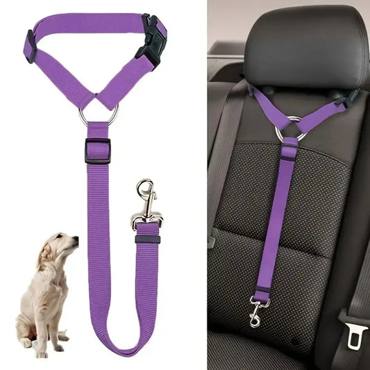 1 st säkerhetsbälte för hund och katt med nackstöd