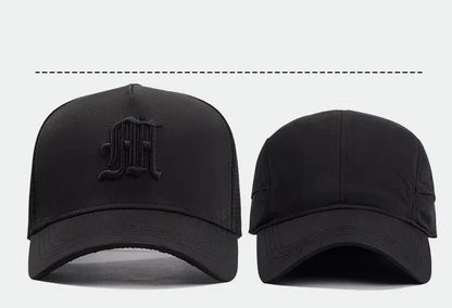 New Hat Men's Summer Thin High Top Baseball Cap Tide Big Head Fence Mesh Breathable Cap Sunscreen Sun Hat