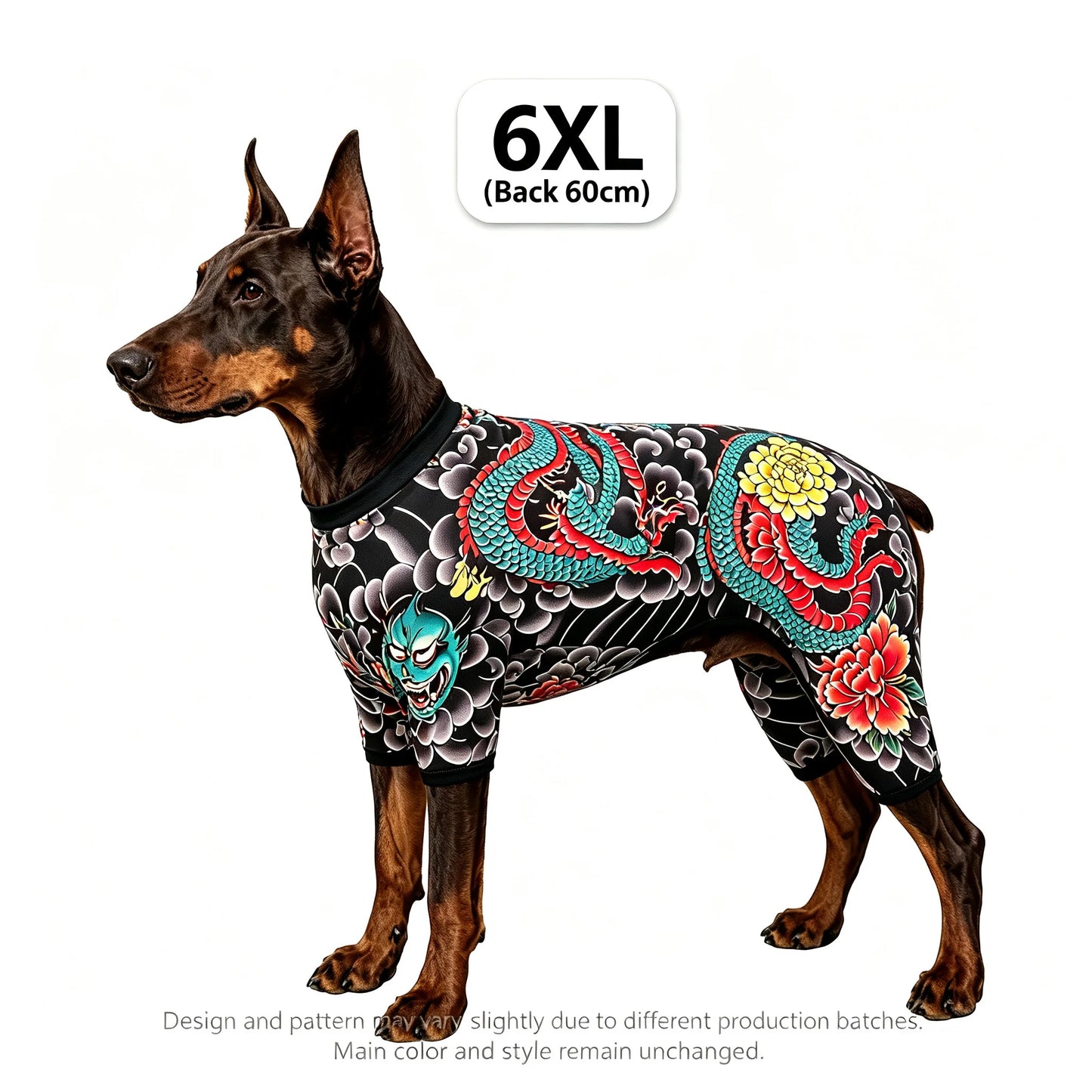 Streetwear Pet Tattoo Suit 4-Way Stretch Full Body Clothes S-10XL Comfortable Dog Cat Costume for Small to Large Pets