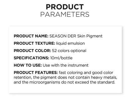 10ML Skin Camouflage Micro Pigment Permanent Makeup Ink Stretch Mark Camouflage Pigments Skin Tone Scar Camouflage Tattoo Ink