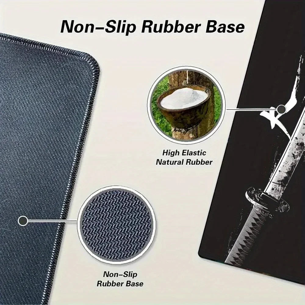 Large Gaming Mouse Pad with Non-slip Rubber Base Precise Seam Design Washable and Durable for Computer Games and Office Use