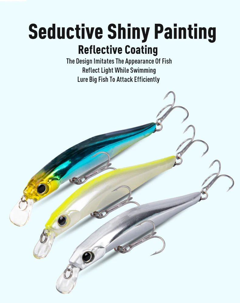 Artist FR Silence Sinking Minnow Fishing Lures 80mm 105mm Jerkbaits Good Action Wobblers High Quality Hard Baits Sea Bass