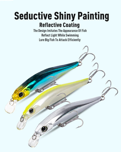 Artist FR Silence Sinking Minnow Fishing Lures 80mm 105mm Jerkbaits Good Action Wobblers High Quality Hard Baits Sea Bass