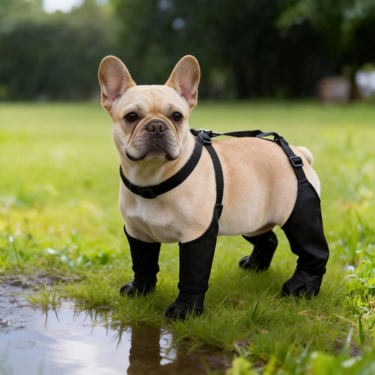 Waterproof Dog Boots Anti-Slip Dog Shoes Pet Paw Protector Dog Rain Booties Dog Outdoor Sock Shoes for Walking Running Hiking