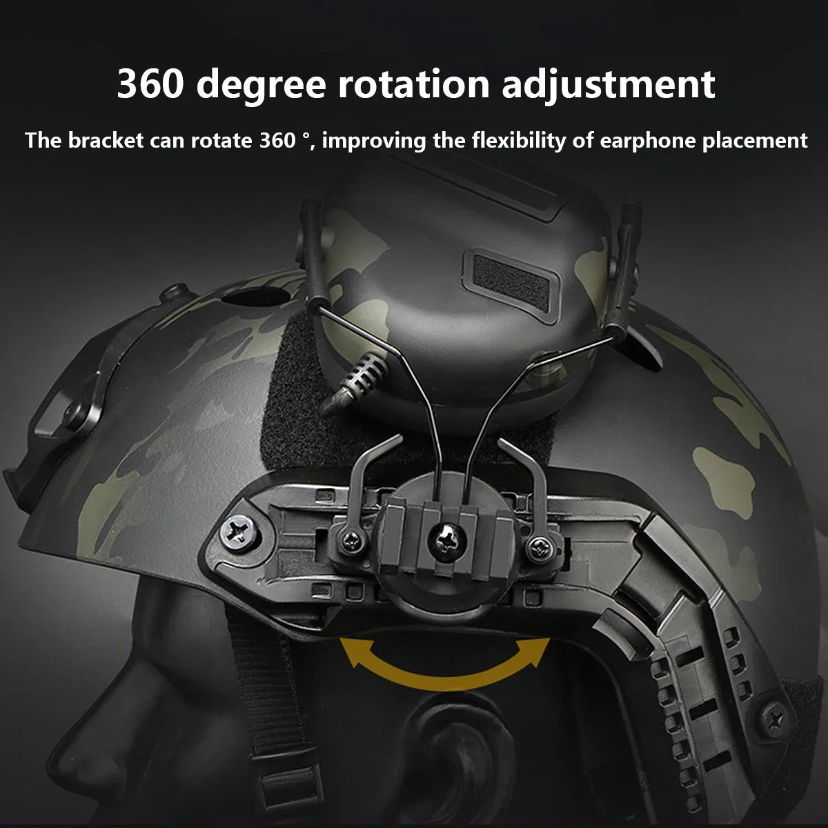 Tactical Helmet Headset Non-picking Noise-Cancelling Headset For Gen5 Helmet Headset Baofeng Radio PTT Adapter Mobile Earphone