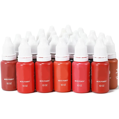 15ml Permanent Makeup Color Natural Eyebrow Dye Plant Tattoo Ink Microblading Pigments For Tattoos Eyebrow Lips Eyelash Set
