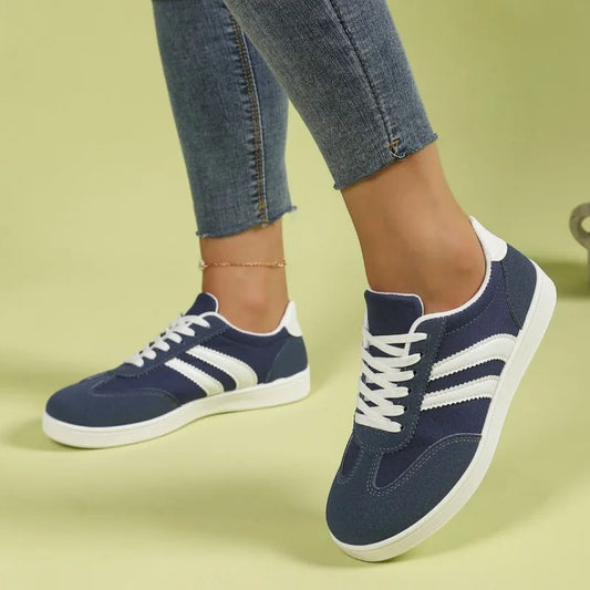 Löparsneakers för dam – lätta träningsskor med snörning, sommar