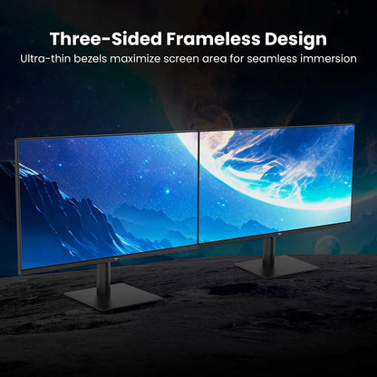 KTC H27T27 Kontorsmonitor 27" 2K QHD – Fast IPS 120Hz OC HDR FreeSync G-Sync 99% sRGB Ramlös VESA EU-lager