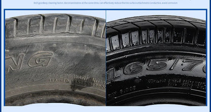 Tire Shine Spray, Black Gloss Tyre Coating, Rubber & Plastic Restorer, Anti-Aging, Long Lasting Shine