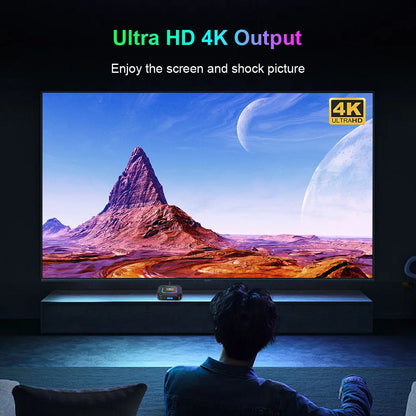 TV Box Android HK1 RBOX K8 Android 13 RGB Light 4GB 128GB RK3528 WiFi6 Dual Wifi6 Youtube Netflix 8K Media Player TV Receive